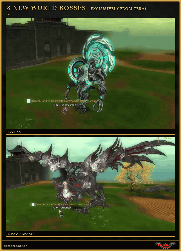 Eight special unique monsters from TERA